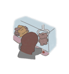 前髪なしロングヘアの女の子(事務員)（個別スタンプ：25）