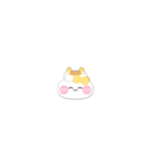 超小さいうしゃぎ！！1 黄色（個別スタンプ：20）