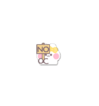 超小さいうしゃぎ！！1 黄色（個別スタンプ：30）