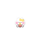 超小さいうしゃぎ！！1 黄色（個別スタンプ：33）