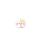 超小さいうしゃぎ！！1 黄色（個別スタンプ：35）