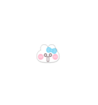 超小さいうしゃぎ！！1 水色（個別スタンプ：5）