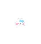超小さいうしゃぎ！！1 水色（個別スタンプ：9）