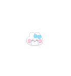 超小さいうしゃぎ！！1 水色（個別スタンプ：10）