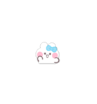 超小さいうしゃぎ！！1 水色（個別スタンプ：22）
