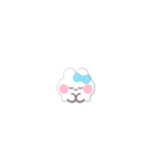 超小さいうしゃぎ！！1 水色（個別スタンプ：32）