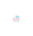超小さいうしゃぎ！！1 水色（個別スタンプ：36）