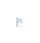 超小さいうしゃぎ！！1 水色（個別スタンプ：39）