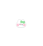 超小さいうしゃぎ！！1 緑色（個別スタンプ：4）