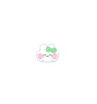 超小さいうしゃぎ！！1 緑色（個別スタンプ：10）