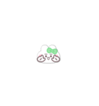 超小さいうしゃぎ！！1 緑色（個別スタンプ：12）