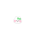 超小さいうしゃぎ！！1 緑色（個別スタンプ：16）