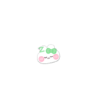 超小さいうしゃぎ！！1 緑色（個別スタンプ：18）