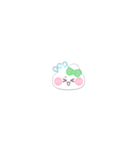 超小さいうしゃぎ！！1 緑色（個別スタンプ：19）
