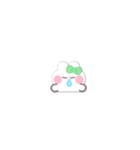 超小さいうしゃぎ！！1 緑色（個別スタンプ：26）