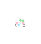 超小さいうしゃぎ！！1 緑色（個別スタンプ：27）