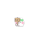 超小さいうしゃぎ！！1 緑色（個別スタンプ：30）