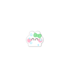 超小さいうしゃぎ！！1 緑色（個別スタンプ：34）