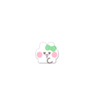 超小さいうしゃぎ！！1 緑色（個別スタンプ：35）