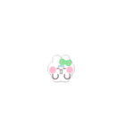 超小さいうしゃぎ！！1 緑色（個別スタンプ：36）