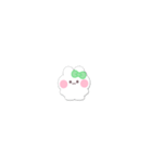 超小さいうしゃぎ！！1 緑色（個別スタンプ：37）