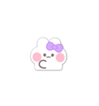 動くうしゃぎ！！3 紫色（個別スタンプ：8）