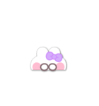 動くうしゃぎ！！3 紫色（個別スタンプ：14）