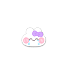 動くうしゃぎ！！3 紫色（個別スタンプ：20）
