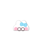 動くうしゃぎ！！3 水色（個別スタンプ：14）