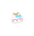 動くうしゃぎ！！3 水色（個別スタンプ：24）