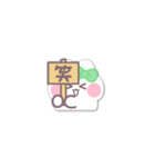 動くうしゃぎ！！3 緑色（個別スタンプ：3）