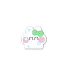 動くうしゃぎ！！3 緑色（個別スタンプ：5）