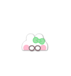 動くうしゃぎ！！3 緑色（個別スタンプ：14）