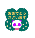 紫色パンダのかお（個別スタンプ：30）