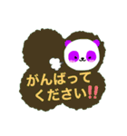 紫色パンダのかお（個別スタンプ：31）