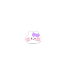 超小さいうしゃぎ！！1 紫色（個別スタンプ：4）