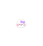 超小さいうしゃぎ！！1 紫色（個別スタンプ：9）
