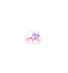 超小さいうしゃぎ！！1 紫色（個別スタンプ：14）