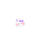 超小さいうしゃぎ！！1 紫色（個別スタンプ：18）