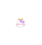 超小さいうしゃぎ！！1 紫色（個別スタンプ：20）