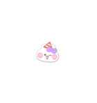 超小さいうしゃぎ！！1 紫色（個別スタンプ：21）