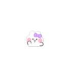 超小さいうしゃぎ！！1 紫色（個別スタンプ：22）