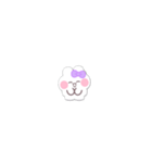 超小さいうしゃぎ！！1 紫色（個別スタンプ：40）