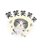 色々な猫6-2 短毛-垂れ耳-グレー白（個別スタンプ：26）