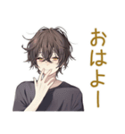 ゆるい黒猫系男子の日常（個別スタンプ：2）