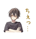 ゆるい黒猫系男子の日常（個別スタンプ：39）