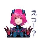 ロボ娘の人間観察レポート（個別スタンプ：18）
