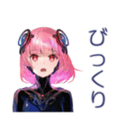 ロボ娘の人間観察レポート（個別スタンプ：37）