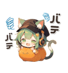 残暑 猛暑 夏♡猫耳ガールとネコ（個別スタンプ：29）