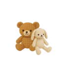 可愛い動物の家族の日常スタンプ（個別スタンプ：35）